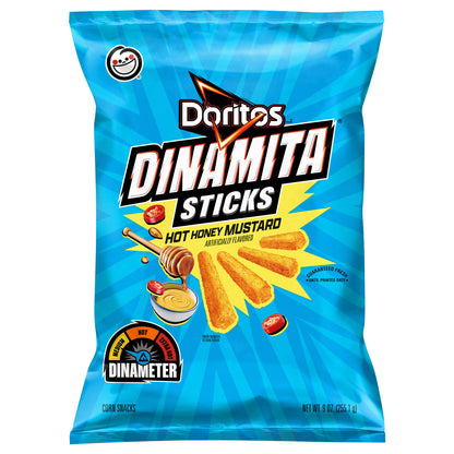 Doritos Dinamita Sticks Corn Snacks Hot Honey Mustard 9 Oz