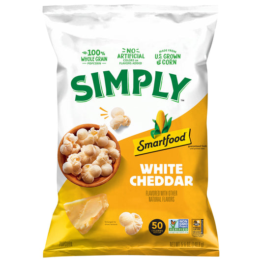 Smartfood Simply Popcorn White Cheddar 5 1/4 Oz