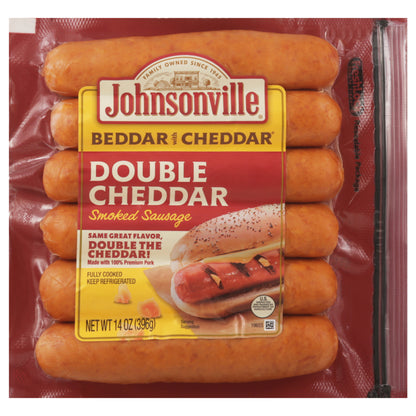 Johnsonville Double Cheddar Smoked Sausage 14 oz