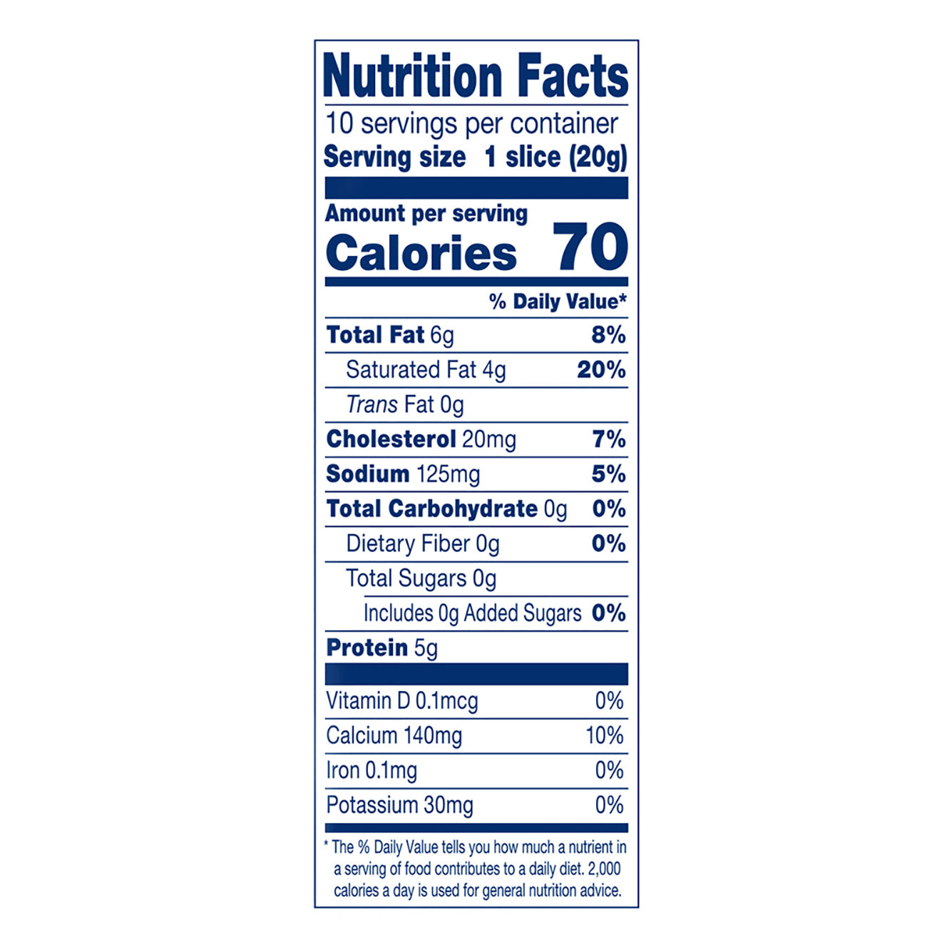 Crystal Farms Muenster Sliced Cheese, 7 oz, 10 count