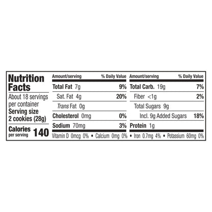 Keebler Sealed Fudge Stripes Cookies Family Size 17.3 oz