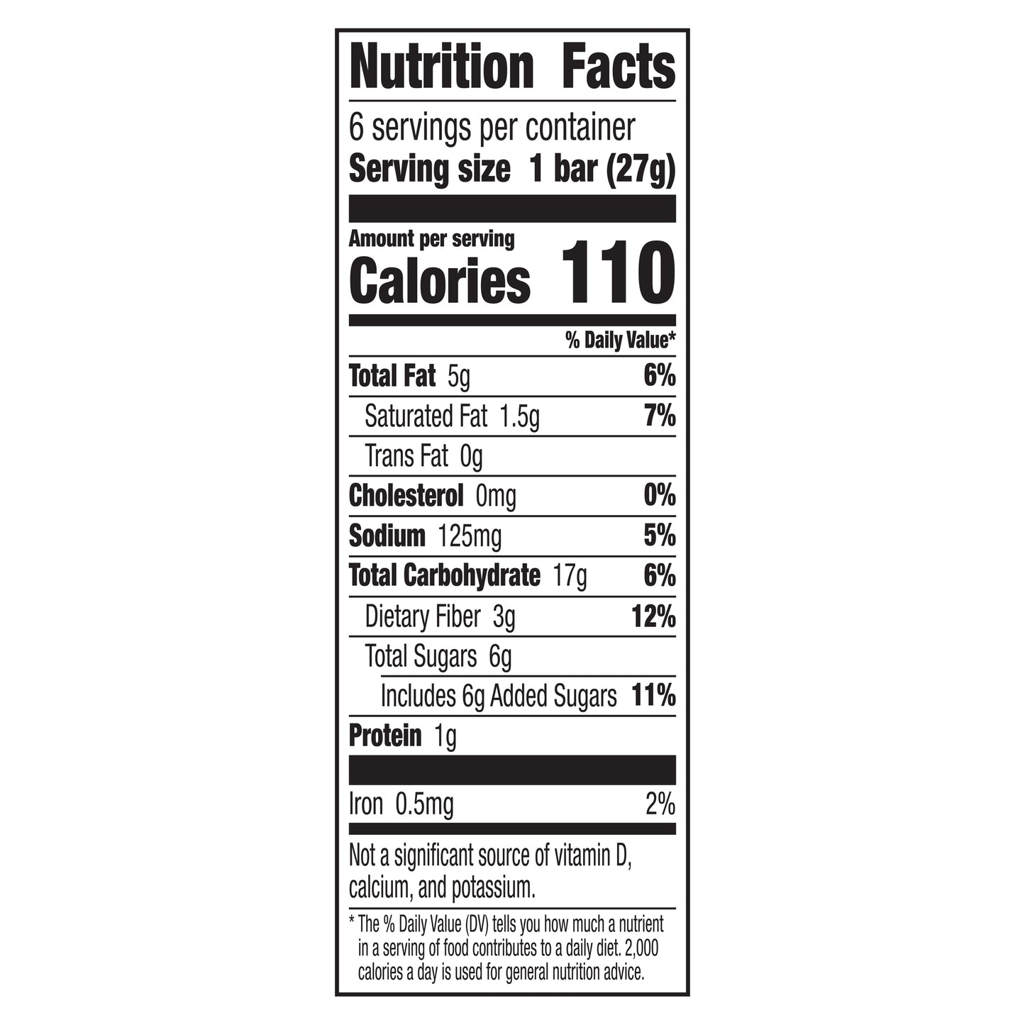 Mott's Soft Baked Bars, Chocolate Chip, Made with Applesauce, 6 Count, 5.76 oz