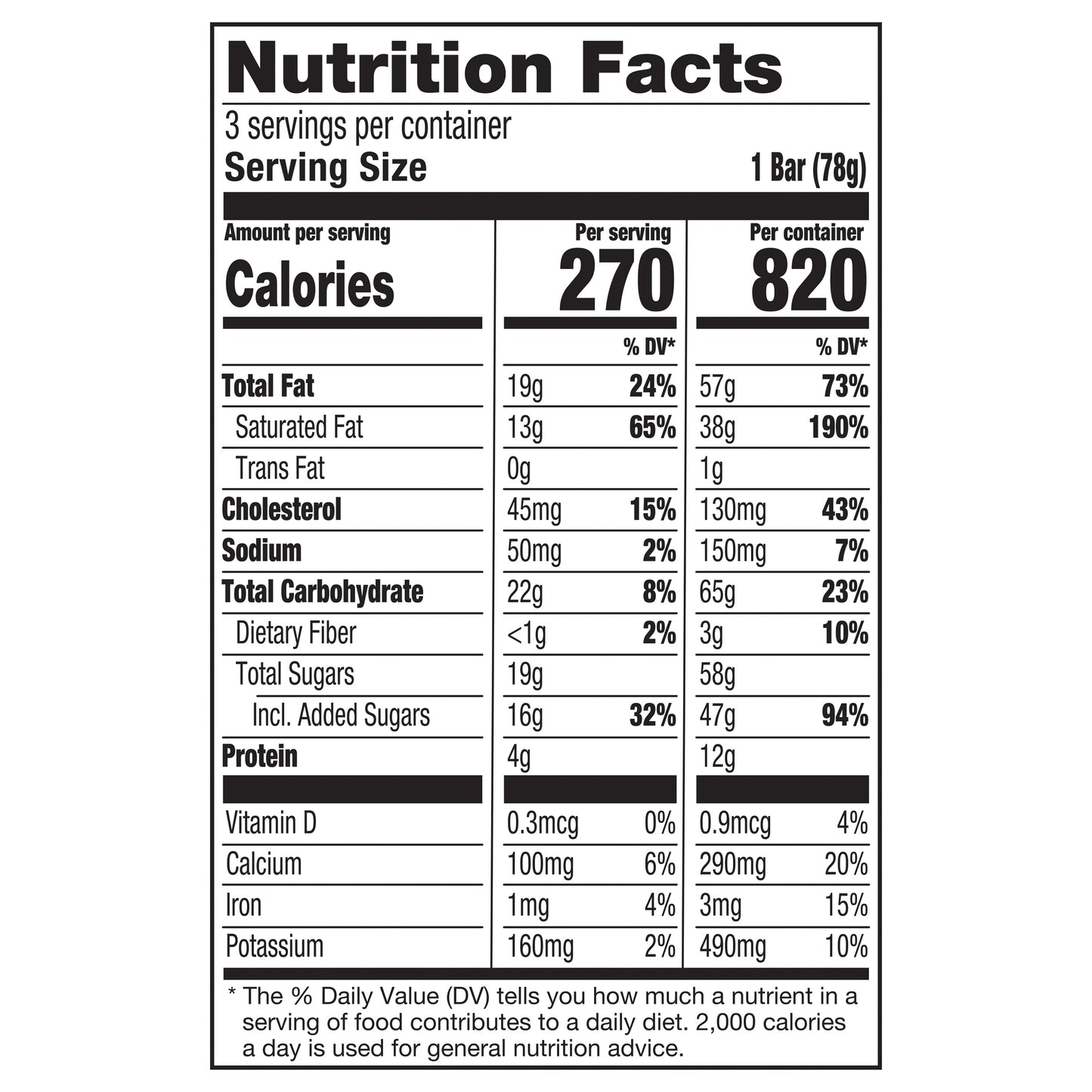 Häagen-Dazs Coffee Almond Toffee Crunch Ice Cream Snack Bars, 3 Count