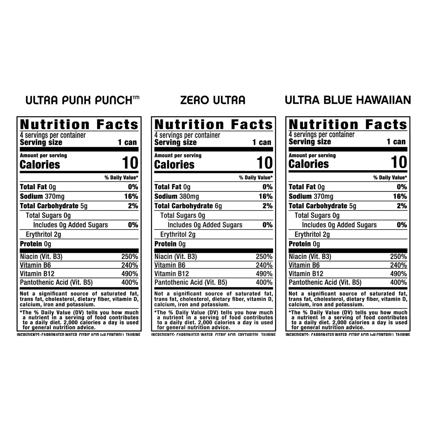 Monster Energy Ultra Variety Pack ZBHPP 2/12/16oz