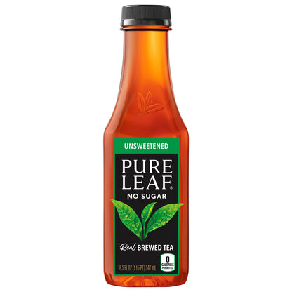 Pure Leaf Real Brewed Tea Unsweetened 18.5 Fl Oz Bottle