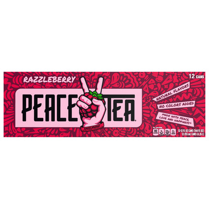 Peace Tea Razzleberry Fridge Pack Cans, 12 fl oz, 12 Pack