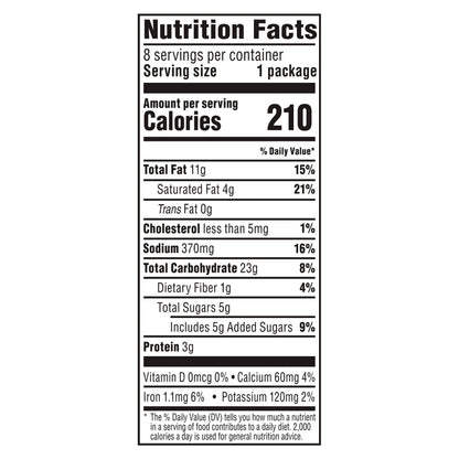 Munchies Cheetos Sandwich Crackers Cheddar Cheese Flavored 1.38 Oz, 8 Count