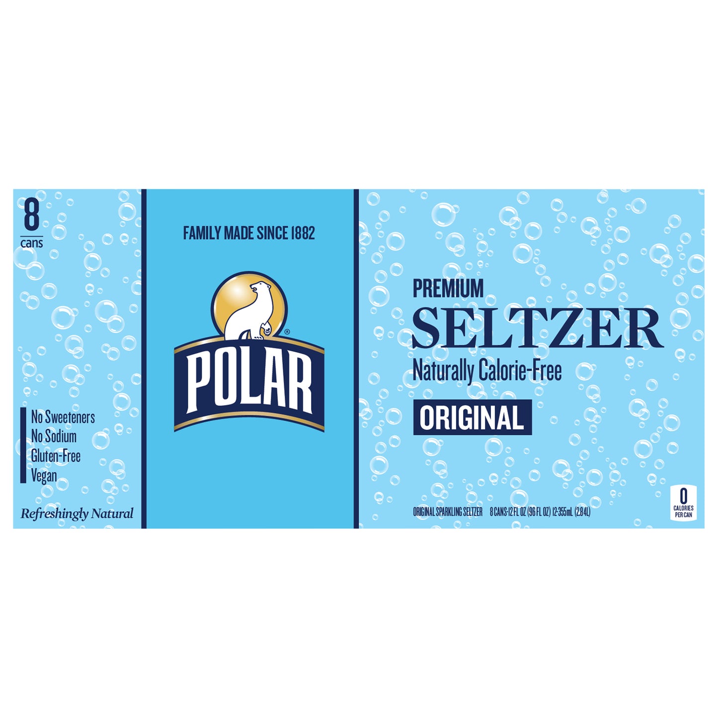 Polar Seltzer - 8pk 12oz - Original