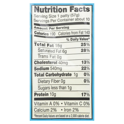 Johnsonville Sandwich Size Original Recipe Breakfast Sausage 20 oz