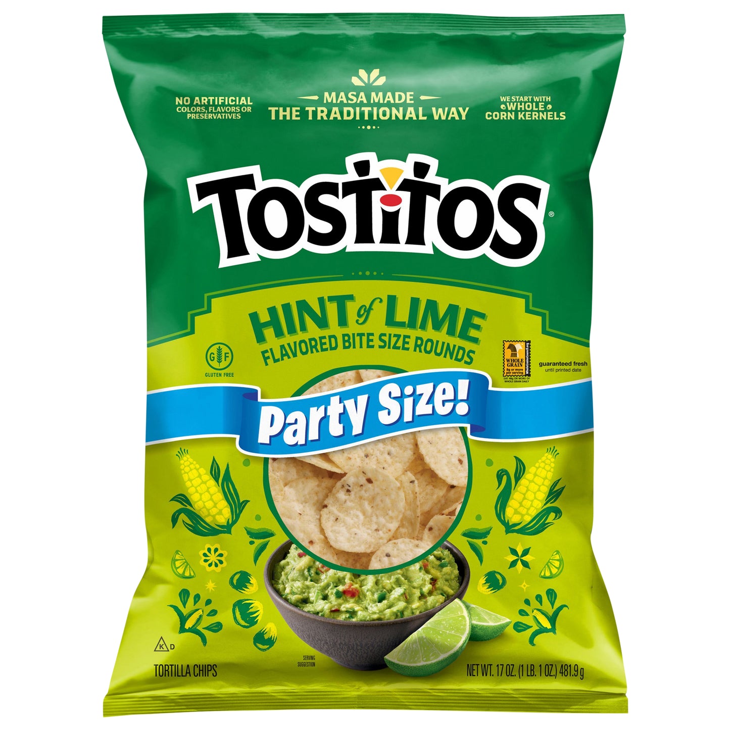Tostitos Tortilla Chips Hint of Lime Flavored 17 Oz